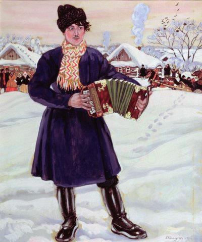 Shrove-tide, 1916 by Boris Mikhailovich Kustodiev